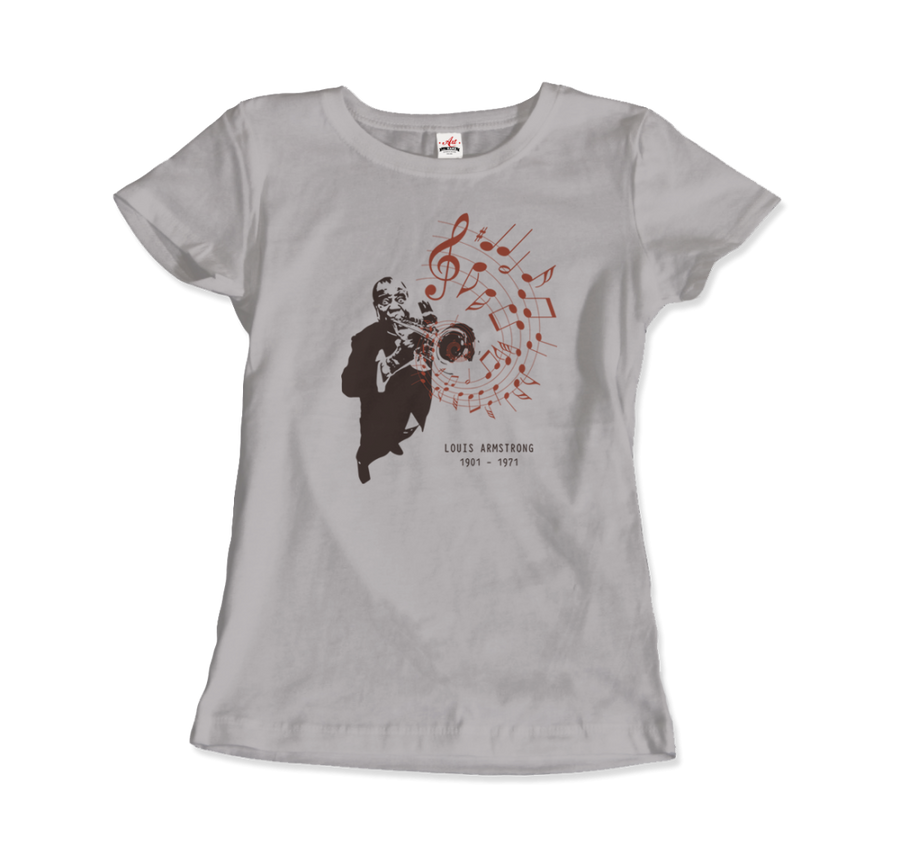 Men's or Women's Louis Armstrong (Satchmo) Playing Trumpet T-Shirt- Various Colors
