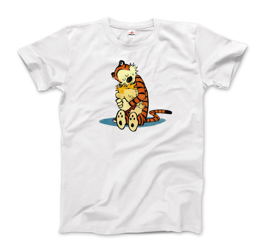 Men's or Women's Calvin and Hobbes Hugging T-Shirt- Various Colors