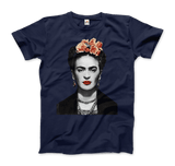 Men's & Women's Frida Kahlo With Flowers Poster Artwork T-Shirt- 5 Colors