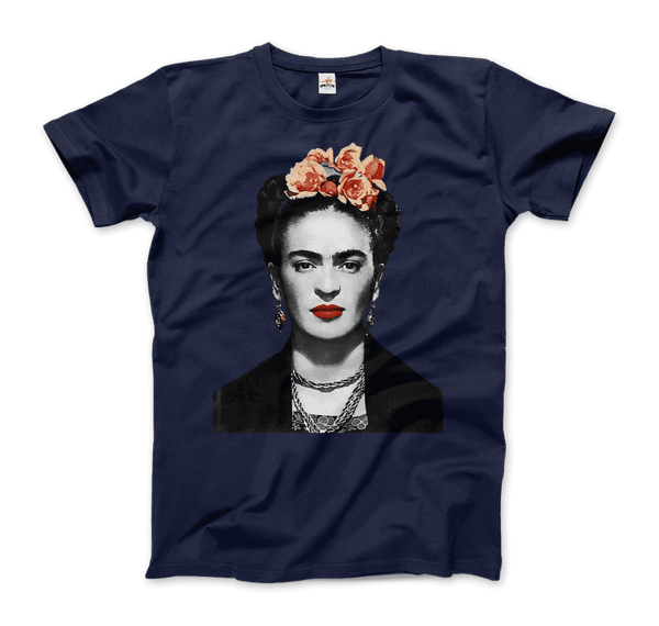 Men's & Women's Frida Kahlo With Flowers Poster Artwork T-Shirt- 6 Colors