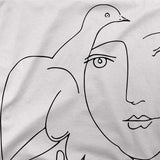 Men's or Women's Pablo Picasso Peace (Dove and Face) Artwork T-Shirt- Various Colors