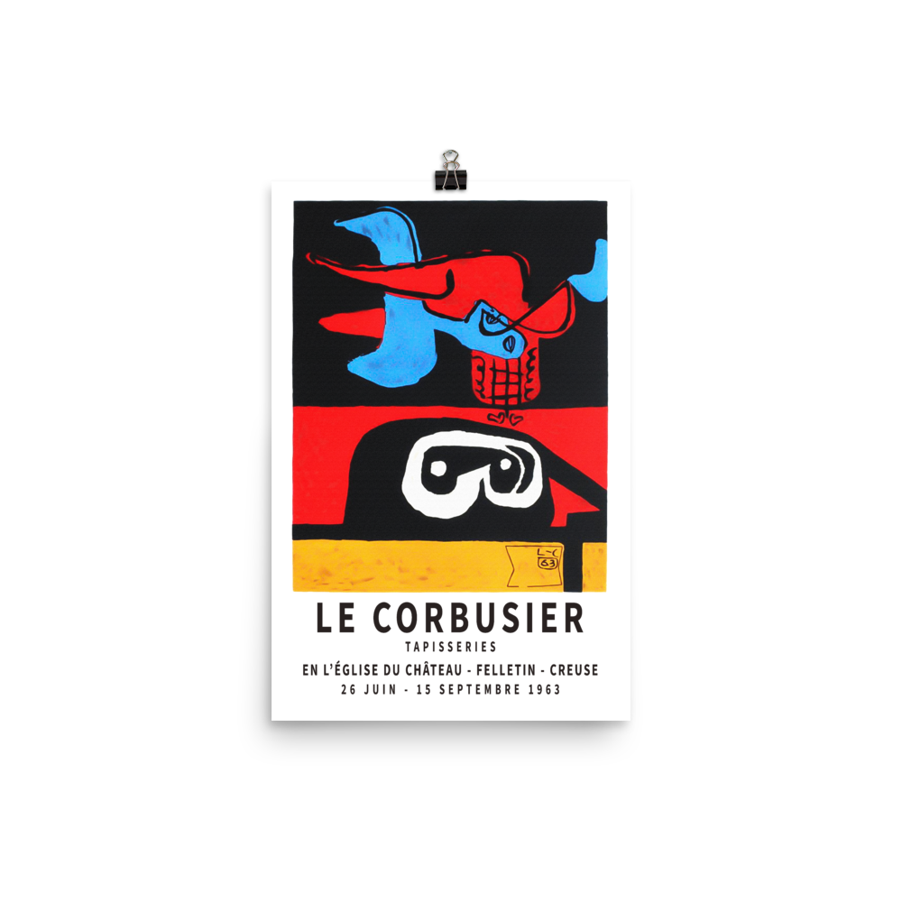 Le Corbusier 1963 Exhibition Artwork Poster