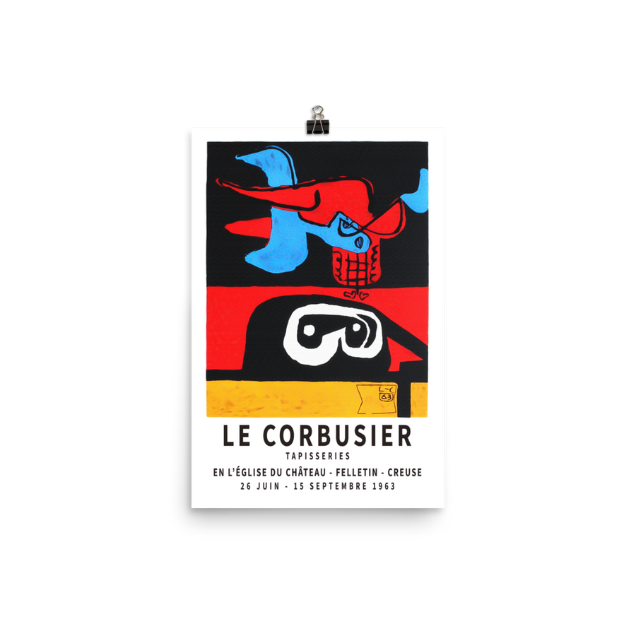 Le Corbusier 1963 Exhibition Artwork Poster