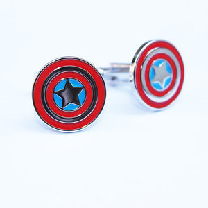 Captain America Shield Cuff Links