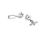 Silver Dice Cuff Links