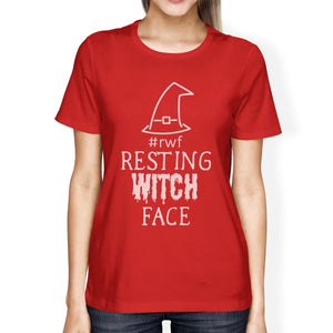 Resting Witch Face Women's T-Shirt- Red
