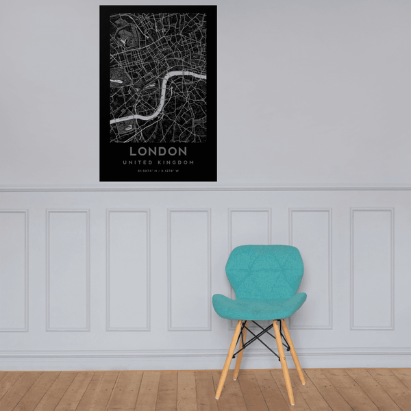 London City Map - United Kingdom Poster