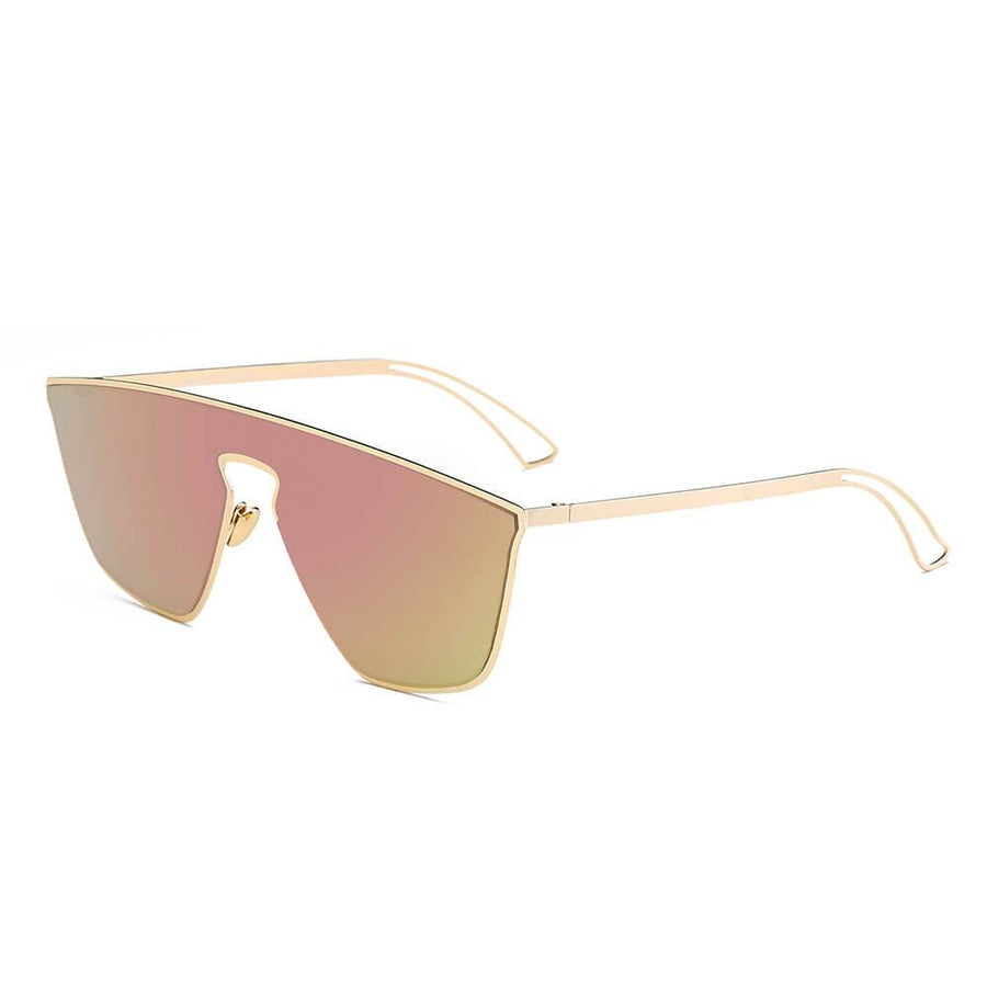 BEVERLY Square Futuristic Flat Lens Sunglasses
