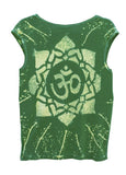 Star Yantra Yoga Tee Shirt Ohm Aspen Green