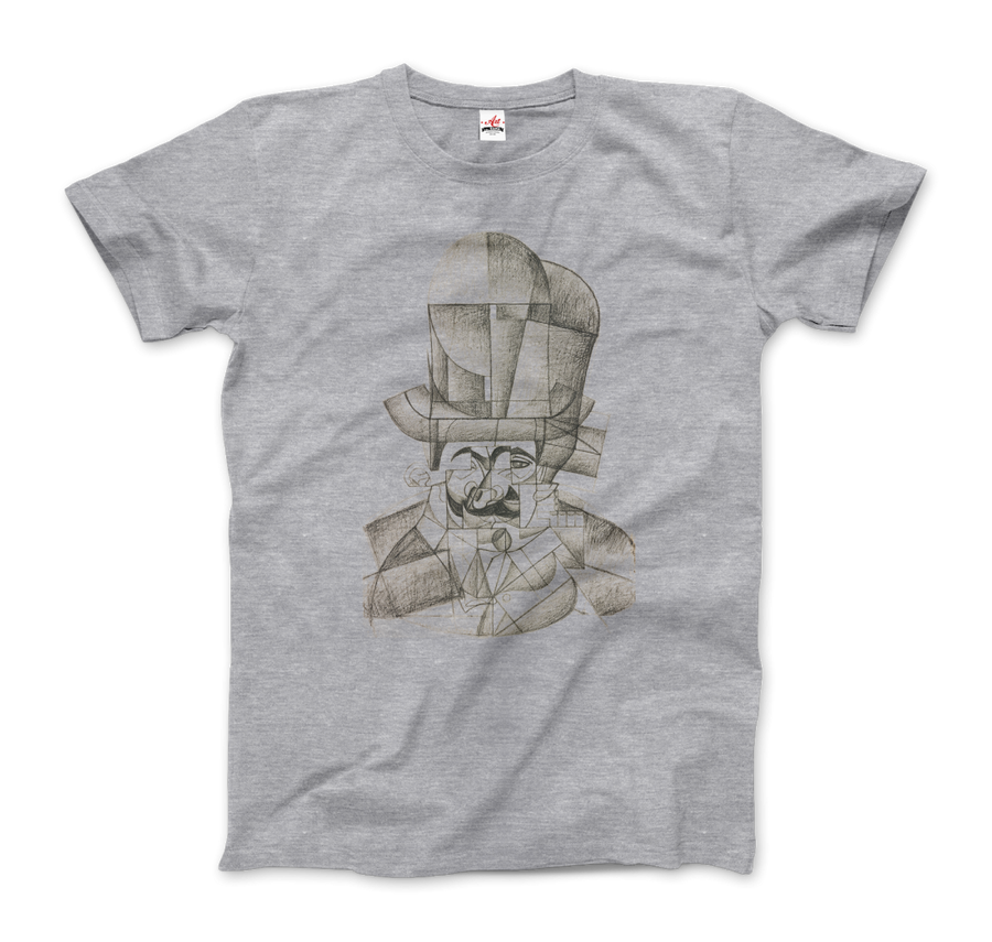 Men's or Women's Juan Gris Man With Opera Hat 1912 Artwork T-Shirt- Various Colors