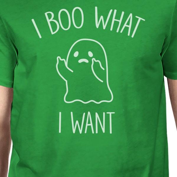 I Boo What I Want Ghost T-Shirt- Green