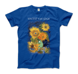 Van Gogh Five Sunflowers 1888, Artwork T-Shirt- 5 Colors