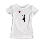 Men's, Women's, or Youth Banksy the Girl With a Red Balloon Artwork T-Shirt- Various Colors