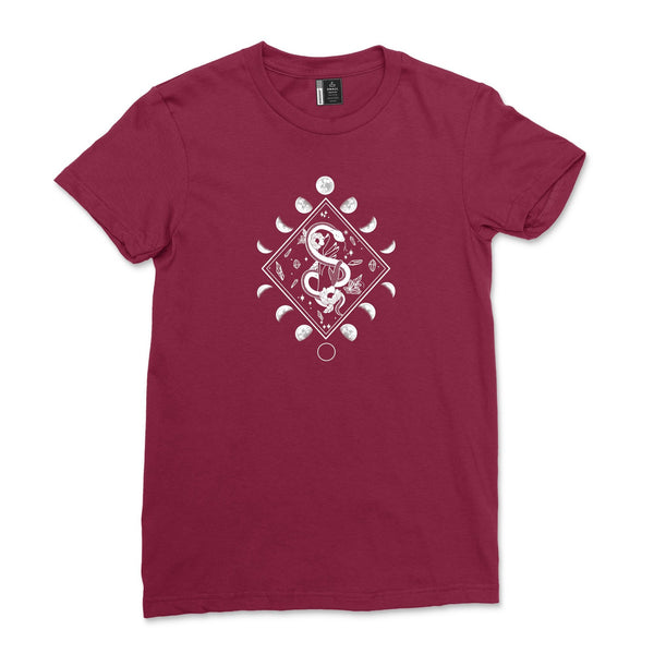 Mystical Moon, Crystals & Snake T-Shirt