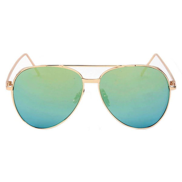 DELAN | CD12 - Premium Mirrored Lens Oversize Aviator Sunglasses
