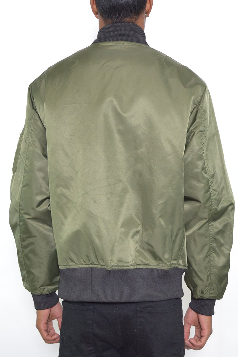 Men's Bomber Jacket- Olive