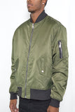 Men's Bomber Jacket- Olive