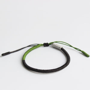 Tibetan Buddhist Handmade Bracelet-Black/Green