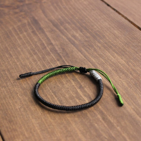 Tibetan Buddhist Handmade Bracelet-Black/Green