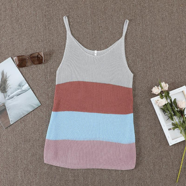 Loose Knitted Sleeveless Tank Top- 6 Colors