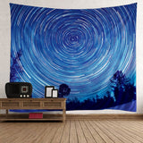 "The Zone" Star Vortex & Trees Tapestry