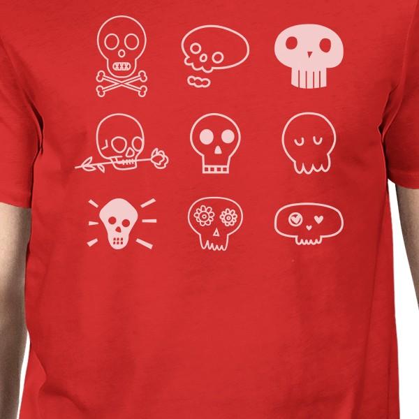 Skulls T-Shirt- Red