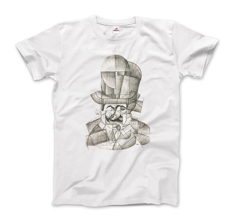 Men's or Women's Juan Gris Man With Opera Hat 1912 Artwork T-Shirt- Various Colors