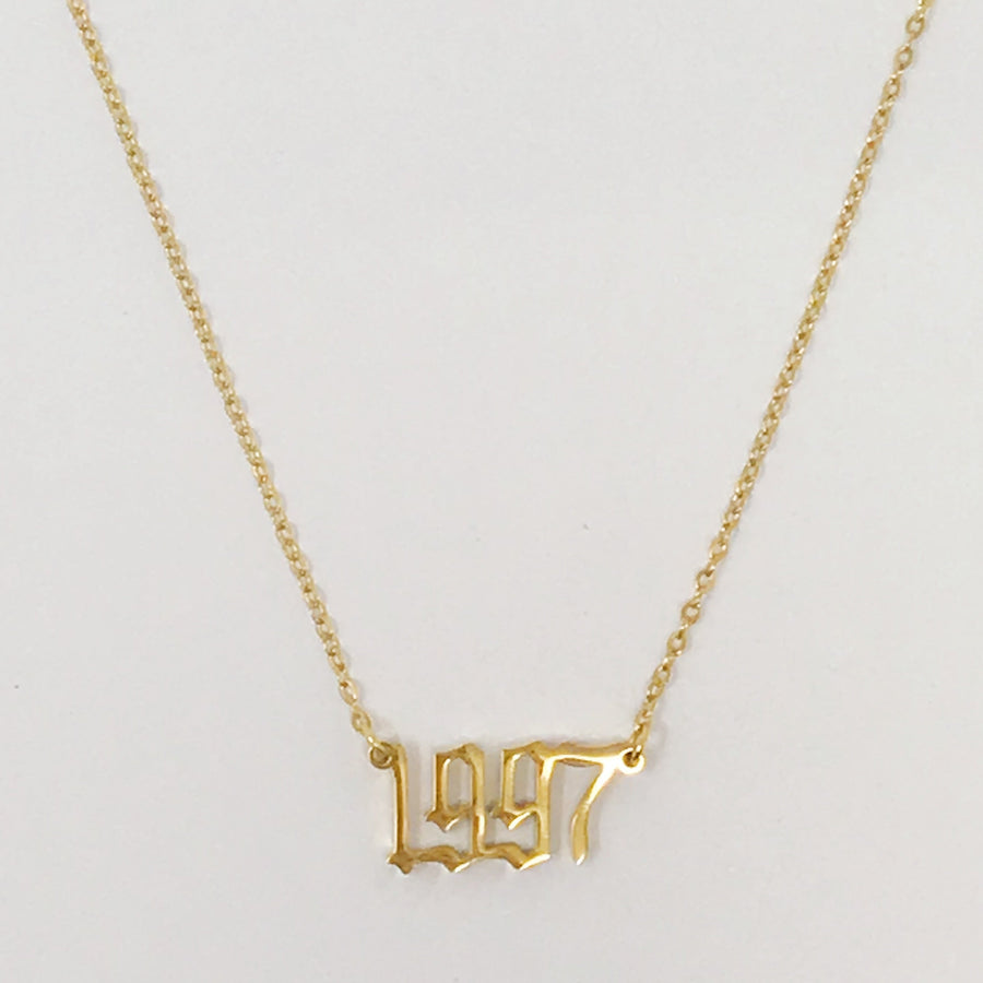 Gold Year Necklace