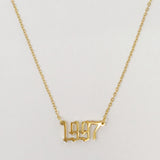 Gold Year Necklace
