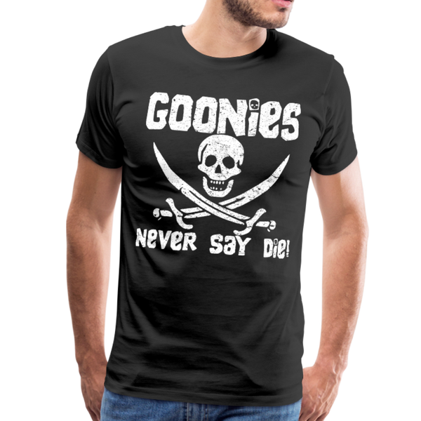 Men's & Women's The Goonies Never Say Die Distressed Design T-Shirt- 6 Colors