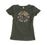 Men's or Women's Amity Island Surf Shop, Jaws T-Shirt- Various Colors