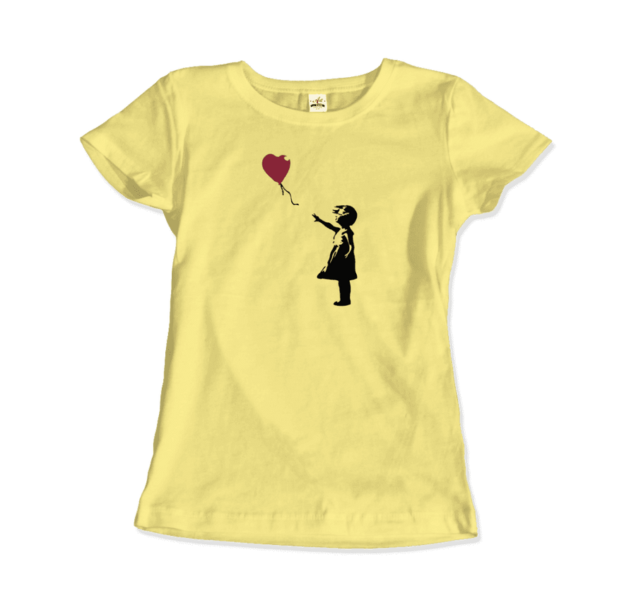 Men's, Women's, or Youth Banksy the Girl With a Red Balloon Artwork T-Shirt- Various Colors