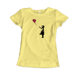 Men's, Women's, or Youth Banksy the Girl With a Red Balloon Artwork T-Shirt- Various Colors