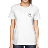 Ghost Tongue Out Women's T- Shirt- White