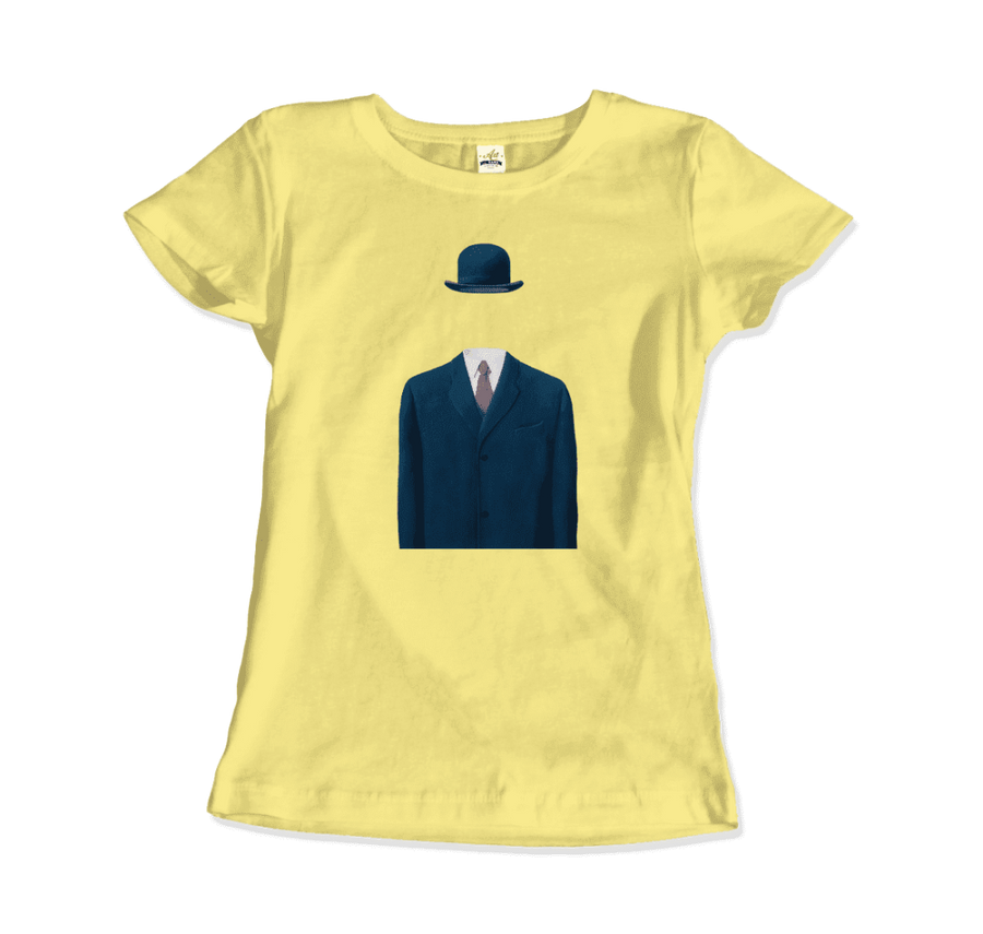 Men's or Women's Rene Magritte Man in a Bowler Hat, 1964 Artwork T-Shirt- Various Colors