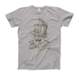 Men's or Women's Juan Gris Man With Opera Hat 1912 Artwork T-Shirt- Various Colors