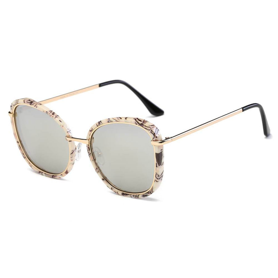 BROOKVILLE | S2003 - Round Cat-Eye Oversized Sunglasses- 5 Colors
