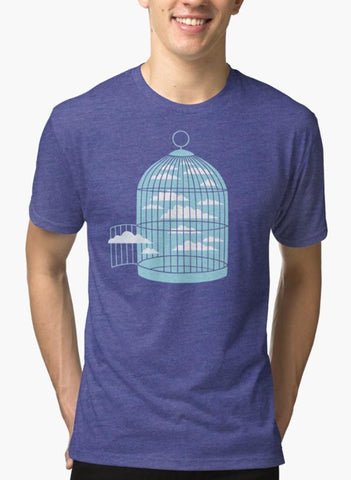 Free as a Bird Purple T-shirt