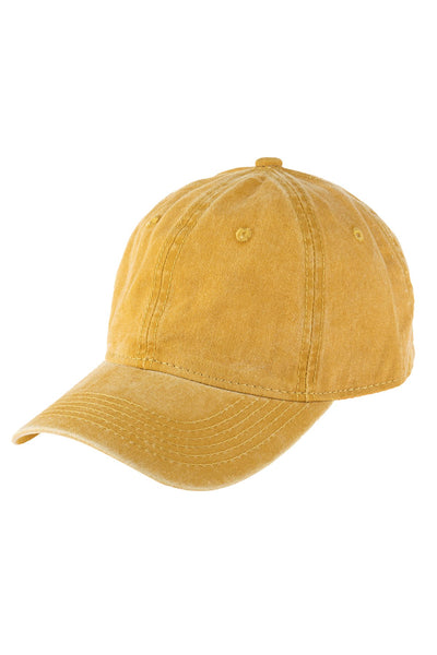 Acid Washed Baseball Cap- 8 Colors