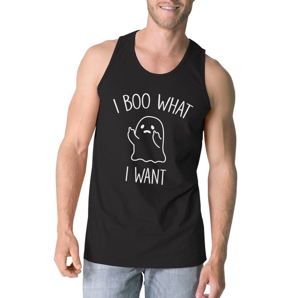 I Boo What I Want Ghost Tank Top- Black