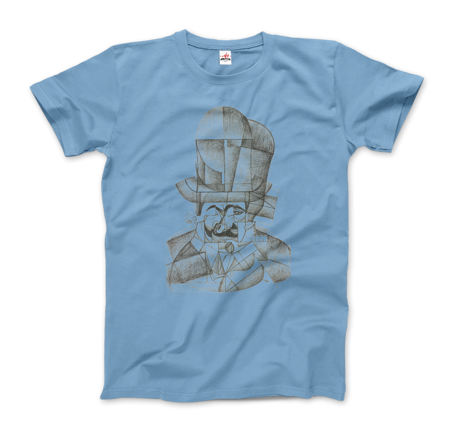 Men's or Women's Juan Gris Man With Opera Hat 1912 Artwork T-Shirt- Various Colors