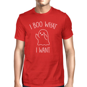 I Boo What I Want Ghost T-Shirt- Red