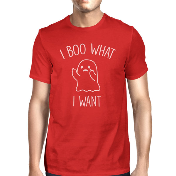 I Boo What I Want Ghost T-Shirt- Red