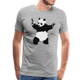Banksy Pandamonium Armed Panda Artwork T-Shirt