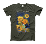 Van Gogh Five Sunflowers 1888, Artwork T-Shirt- 5 Colors