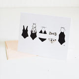 Bathing Suit Print Card