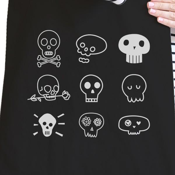 Skulls Tote Bag- Black