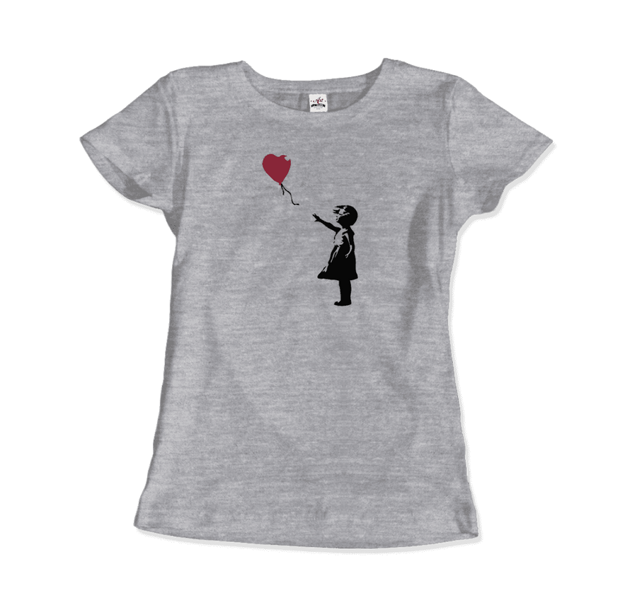 Men's, Women's, or Youth Banksy the Girl With a Red Balloon Artwork T-Shirt- Various Colors