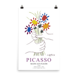 Pablo Picasso Hands With Flowers 1958 Artwork Poster