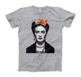 Men's & Women's Frida Kahlo With Flowers Poster Artwork T-Shirt- 5 Colors